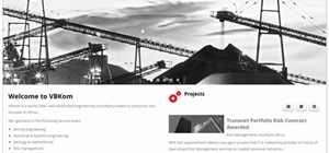 Recent South African website design - VBKOM Centurion
