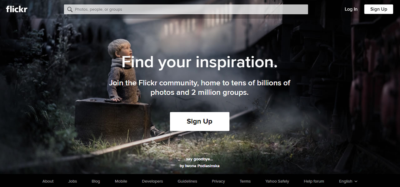 Flickr-landing page