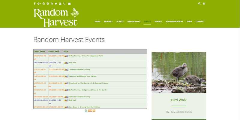 RHN Event Calendar