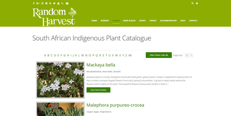 RHN Indigenous Plant Catalogue