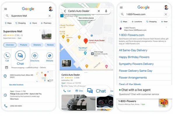 Google Business Profile Chat Ends